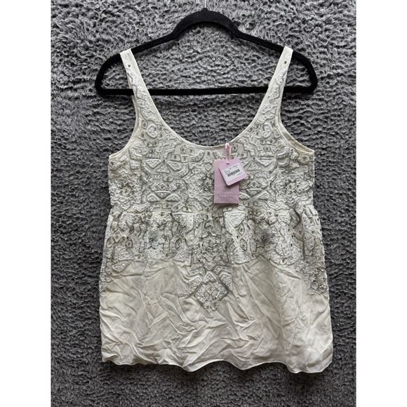 Calypso St. Barth Tops - Calypso Saint Barth Women's EdiaSleeveless Beaded Sequin Tank Top Size XS NWT